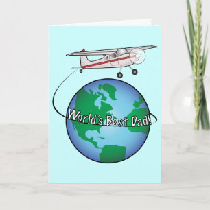 Father's Day with Airplane and World Card
