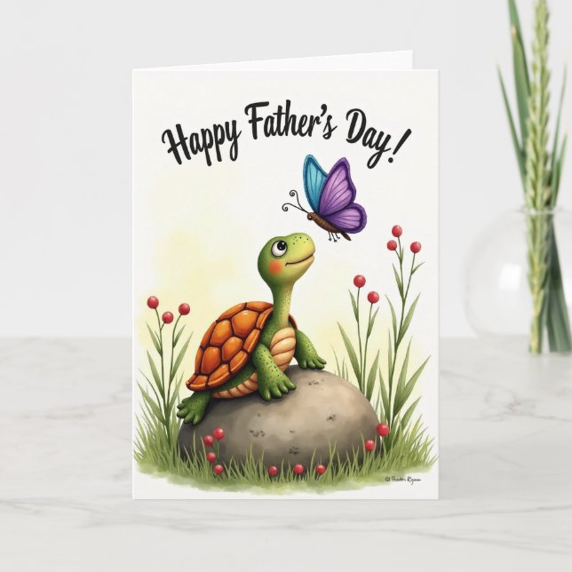 Fathers Day Wonder Critter Card (Front)
