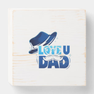 father's day wooden box sign