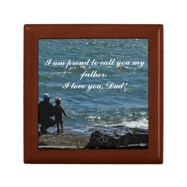 Father's Day Wooden Keepsake Gift Box (Front)