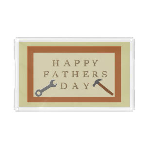 Fathers Day Wooden Sign Acrylic Tray