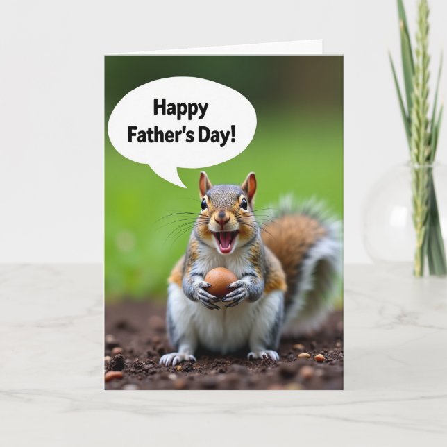 Fathers Day Woodland Gift Card (Front)