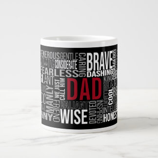 Fathers Day | Word Collage | Customize It Giant Co Giant Coffee Mug