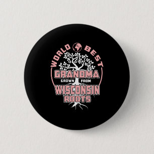 Father's Day World Best Grandma Button