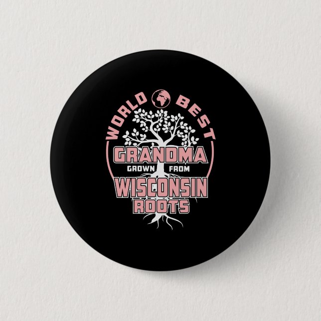 Father's Day | World Best Grandma Button (Front)