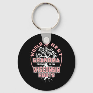 Father's Day   World Best Grandma Keychain