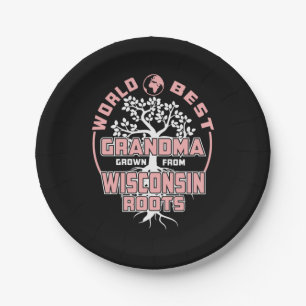 Father's Day World Best Grandma Paper Plates