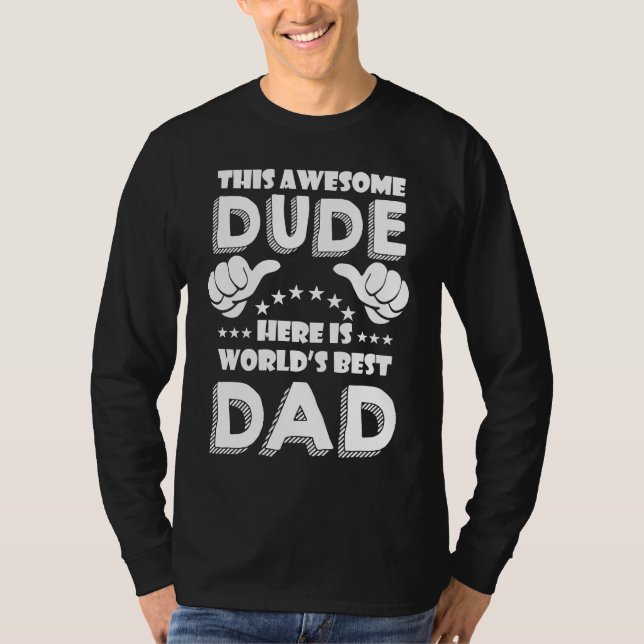Father's Day  Worlds Best Cool Papa  2 T-Shirt (Front)