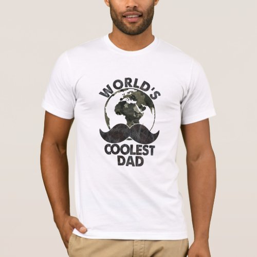 Fathers Day Worlds Coolest Dad T_Shirt