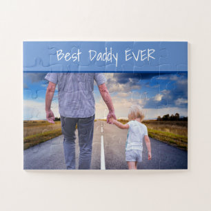 Father's Day Your own Photo Best Daddy Ever Jigsaw Puzzle