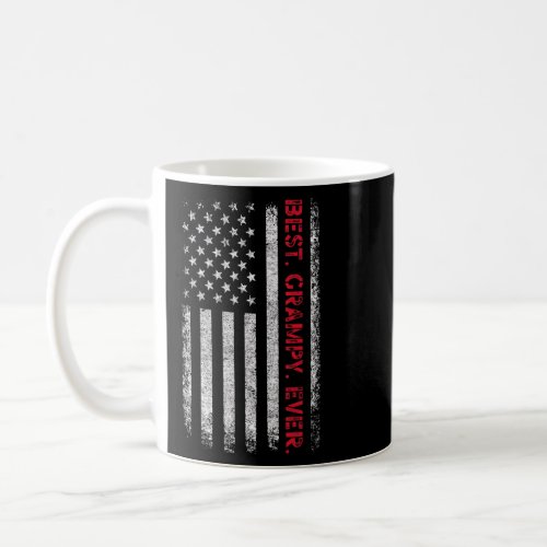 Fathers Say Best Grampy Ever With Us American Fla Coffee Mug