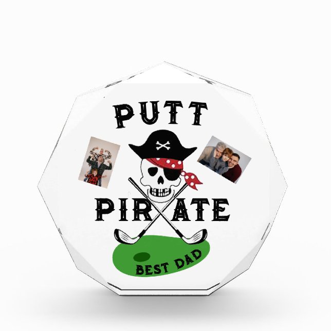 #fathersday Personalized Gift For Golfer Dad Frame Photo Block (Front)