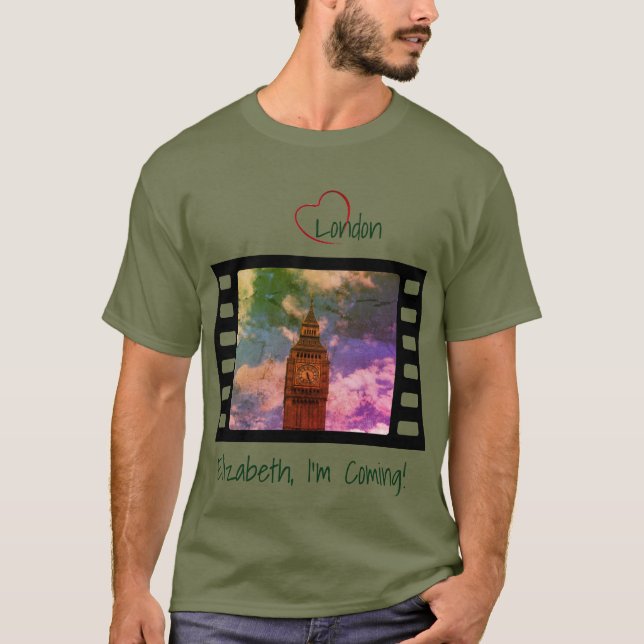 Fatigue Green London Big Ben Unisex T-Shirt (Front)