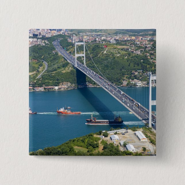 Fatih Sultan Mehmet Bridge over the Bosphorus, Button (Front)