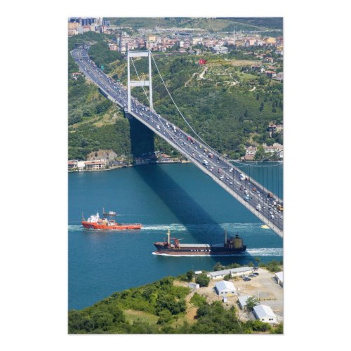 Fatih Sultan Mehmet Bridge over the Bosphorus Photo Print