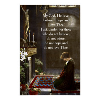 Fatima Angel Prayer Poster