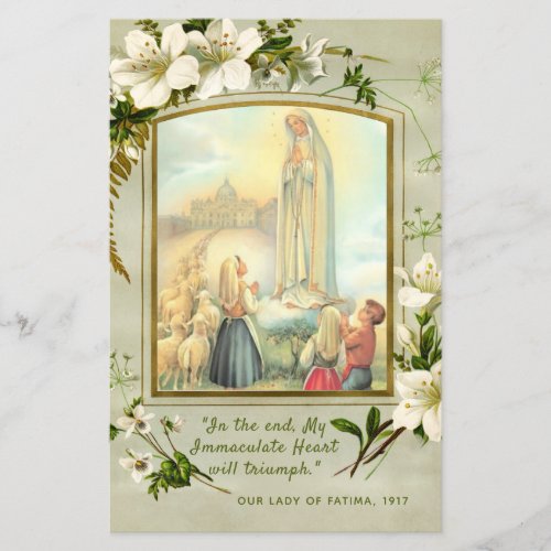 Fatima Blessed Virgin Mary Consecration Prayer