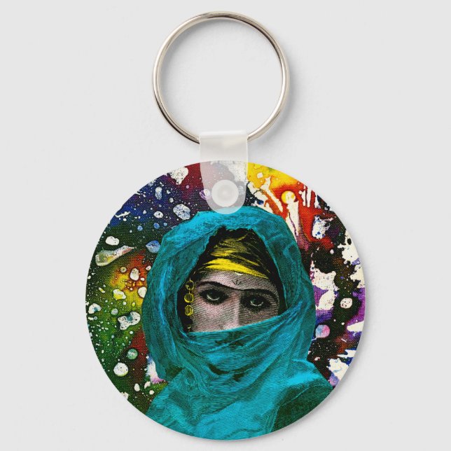 Fatima by Michael Moffa Keychain (Front)