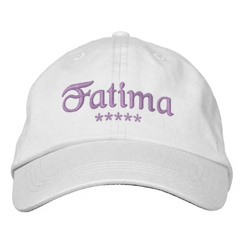 Fatima Name Embroidered Baseball Cap