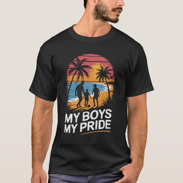 Fatjer and 2 sons beach soccer T-Shirt (Front)