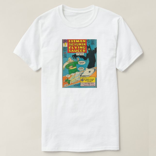 Fatman The Human Flying Saucer T-Shirt (Design Front)