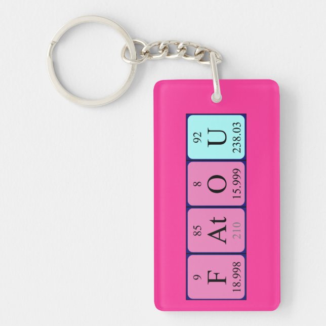 Fatou periodic table name keyring (Front)