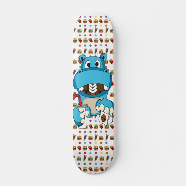 Fatso The Hippo Skateboard Deck (Front)