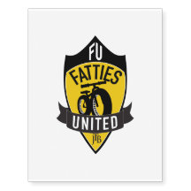 Fatties United Temporary Tattoo