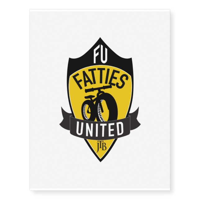 Fatties United Temporary Tattoo (Front)