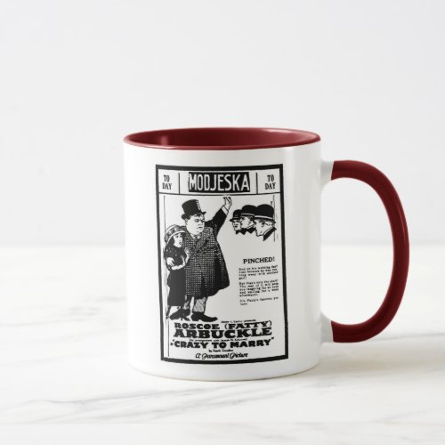 Fatty Arbuckle CRAZY TO MARRY 1921 Mug