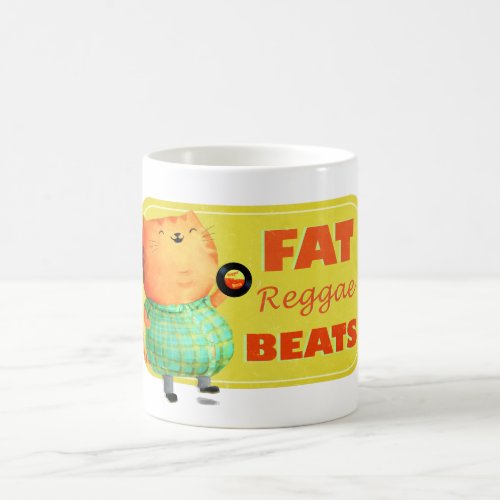 Fatty Fatty Fat Reggae Cat Coffee Mug