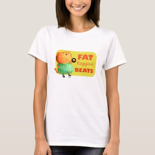 Fatty Fatty Fat Reggae Cat T_Shirt