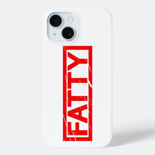 Fatty Stamp Case-Mate iPhone Case (Back)