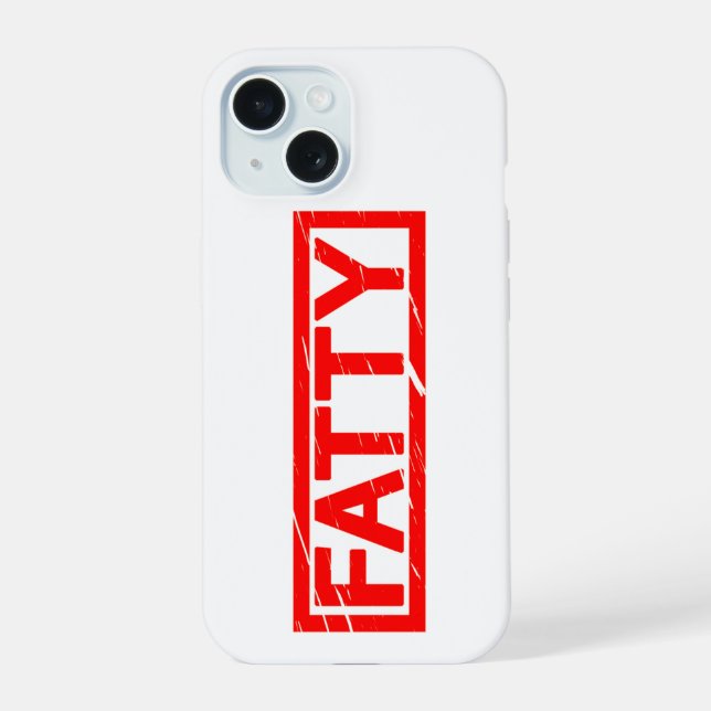 Fatty Stamp Iphone Case (Back)