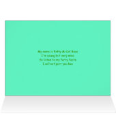 Fatty's Furry Facts Cards (Inside Horizontal (Top))