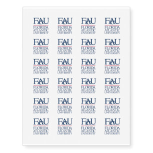 FAU Florida Atlantic University Temporary Tattoos