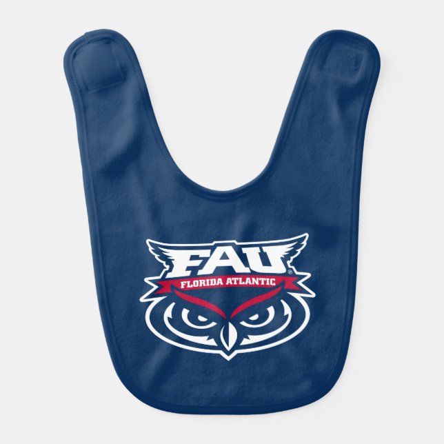 FAU Spirit Mark Baby Bib (Front)