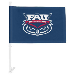 FAU Spirit Mark Car Flag