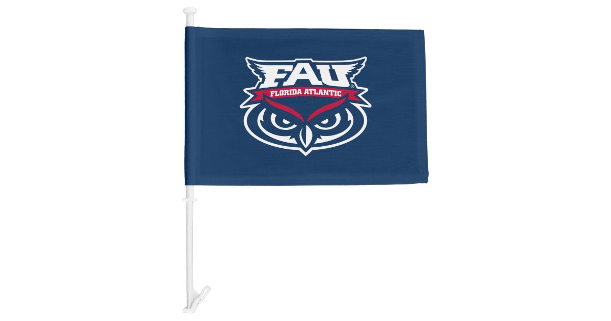 FAU Spirit Mark Car Flag | Zazzle