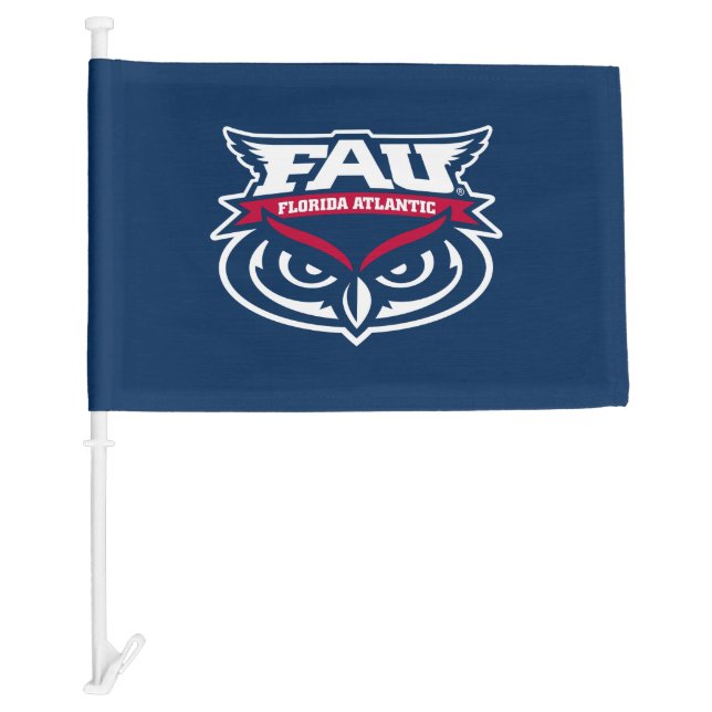 FAU Spirit Mark Car Flag (Front)