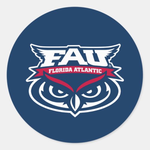 FAU Spirit Mark Classic Round Sticker