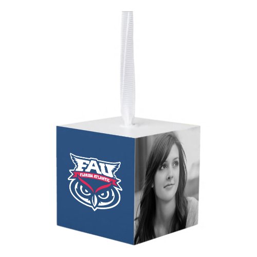 FAU Spirit Mark Cube Ornament