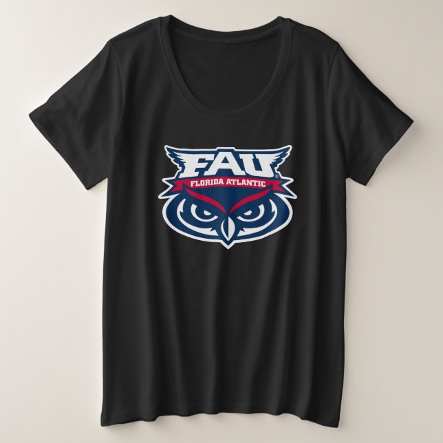 FAU Spirit Mark Plus Size T-Shirt (Design Front)