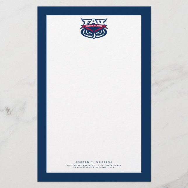 FAU Spirit Mark Stationery (Front)