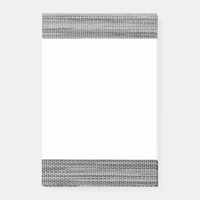 Fauc Grey Fabric Frame Post-it® Notes (Front)