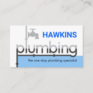 Faucet Pipeline Leaking Blue Waters Business Card