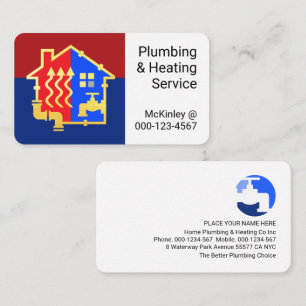Faucet Piping Home Plumbing Frame Business Card