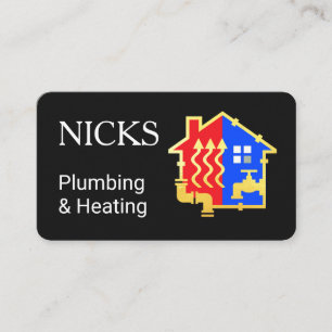 Faucet Piping Home Plumbing Frame Business Card
