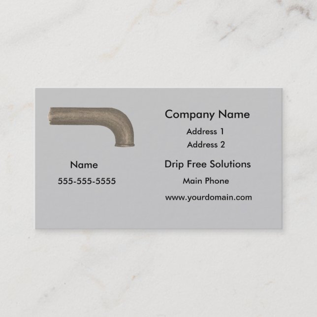 Faucet Plumbing business cards (Front)