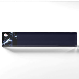Faucet's handle lever desk name plate